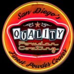 quality powder coating san diego logo