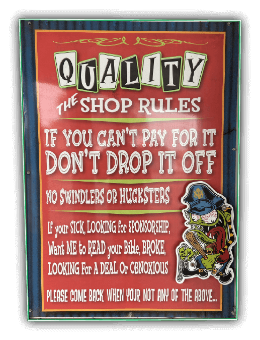 shop rules